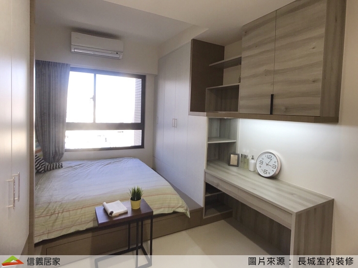 在小孩房中大膽加入蘋果綠，廚房烤漆背板，特意將色彩和鏡面結合，轉變出潤透質感。