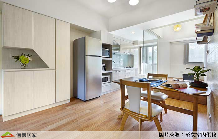 採開放式設計，讓小坪數空間明亮寬敞。