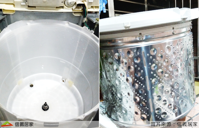 同時，洗衣機內槽也在不知不覺中被洗得好乾淨，桶身也彷彿是全新的、潔淨感又回來了呢。