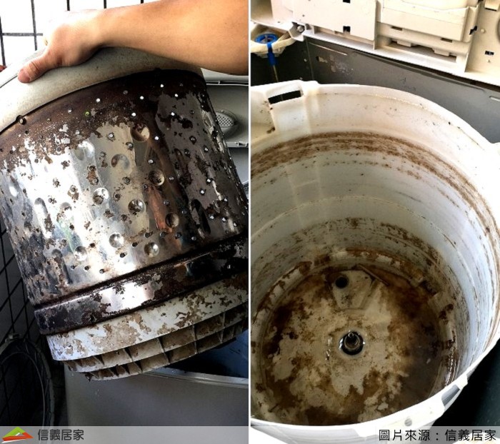 最近在網路上看到洗衣機清潔服務，看到別人的洗衣機內部如此「黑心」，有這麼誇張？不過想起每次洗完衣服都黏了灰灰的棉絮，忍不住在想，我家那台是不是也很髒啊？