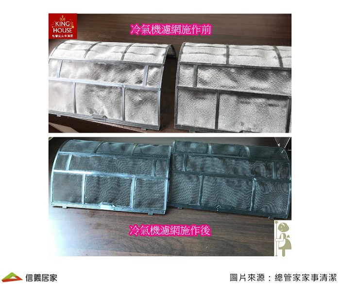 冷氣濾網太髒時，會使冷氣機消耗更大功率運轉，造成電力浪費，建議每隔兩週就要清洗冷氣機濾網。