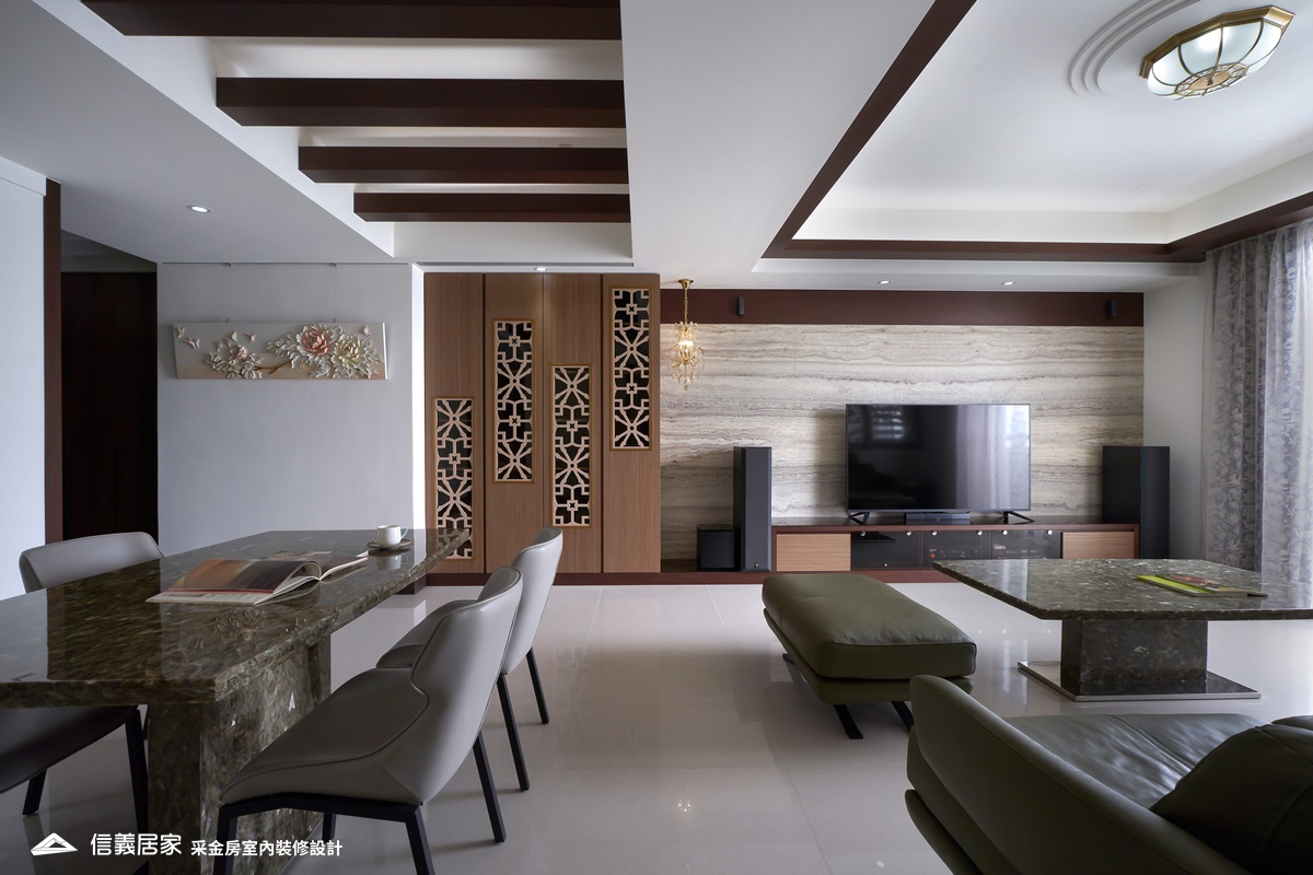 60坪幽靜禪風，透過窗花望向舒心世界