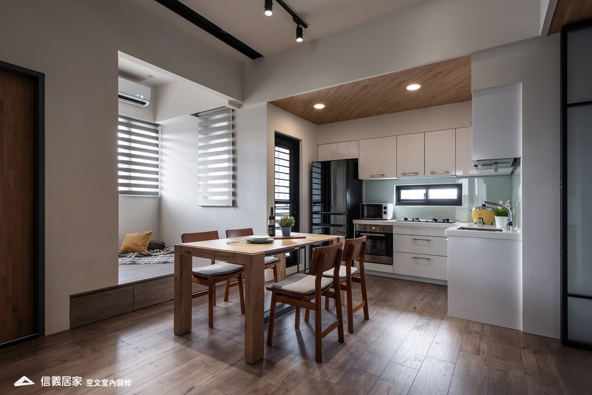 粗曠中的溫柔,串連情感的開放式格局