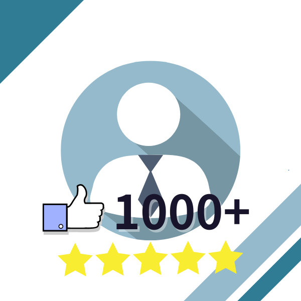 超過1000真實客戶好評推薦、滿意度超過99%