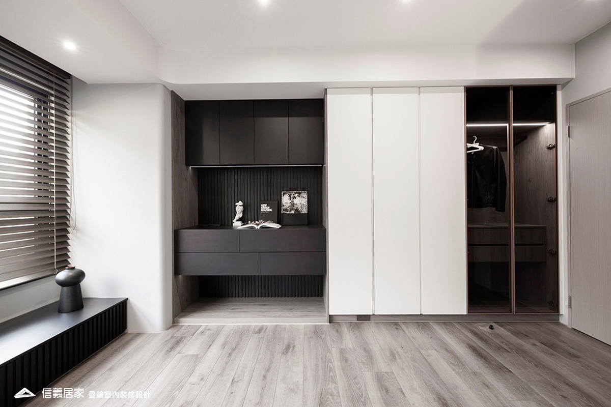 大兒子房-3-大理石 大板磚 烤漆 藝術漆 鍍鈦飾條 明鏡