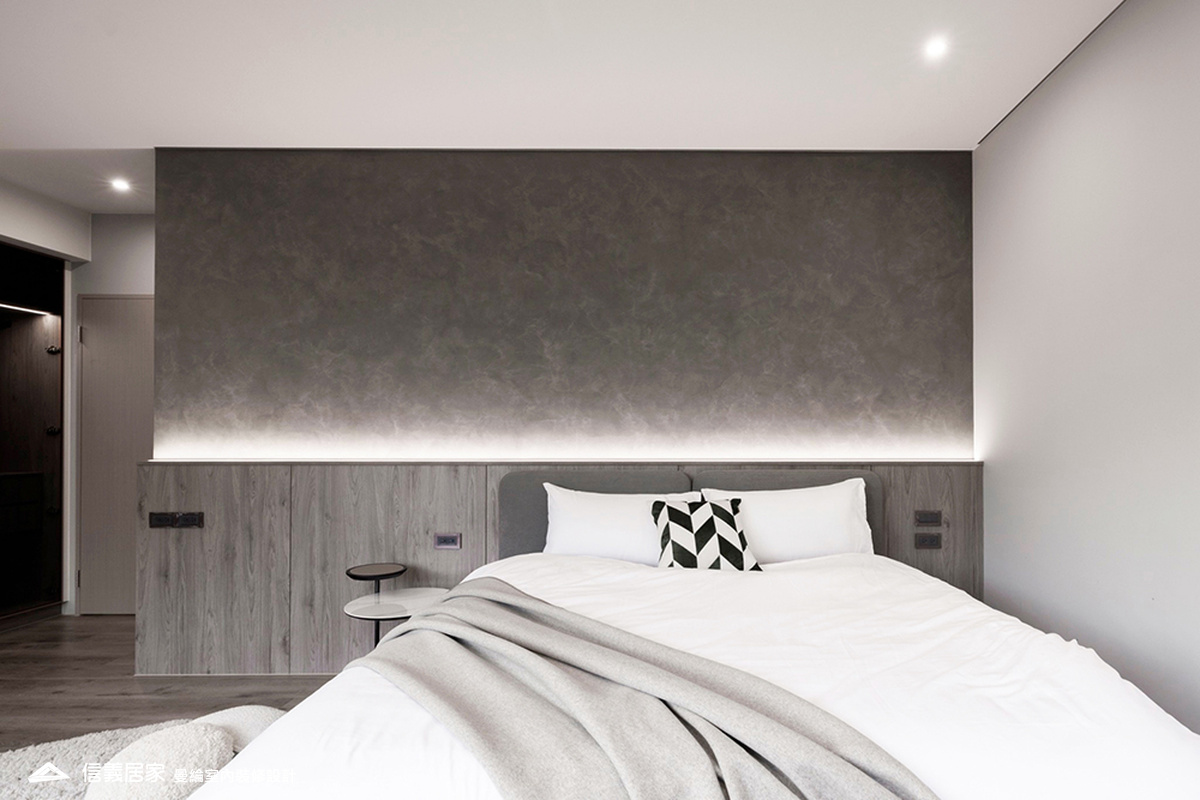 大兒子房-5-大理石 大板磚 烤漆 藝術漆 鍍鈦飾條 明鏡