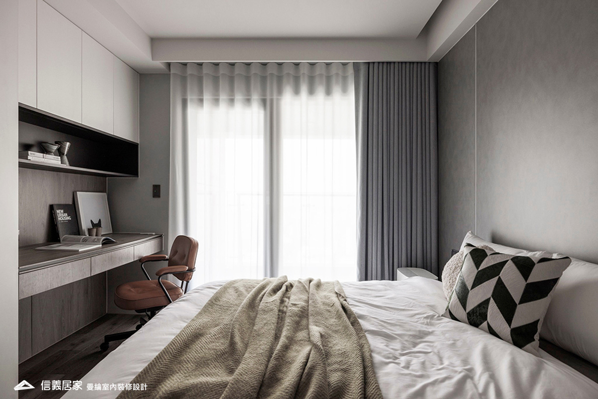 小兒子房-3-大理石 大板磚 烤漆 藝術漆 鍍鈦飾條 明鏡