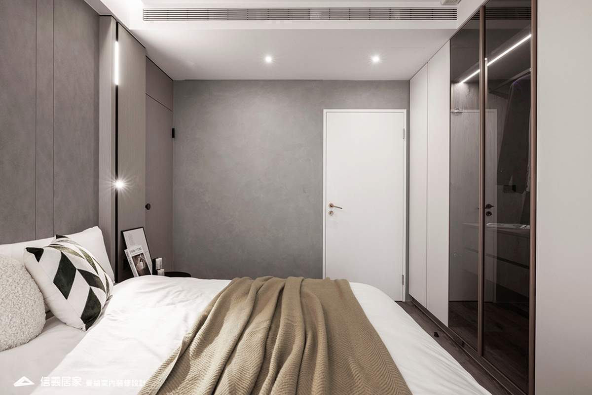 小兒子房-5-大理石 大板磚 烤漆 藝術漆 鍍鈦飾條 明鏡