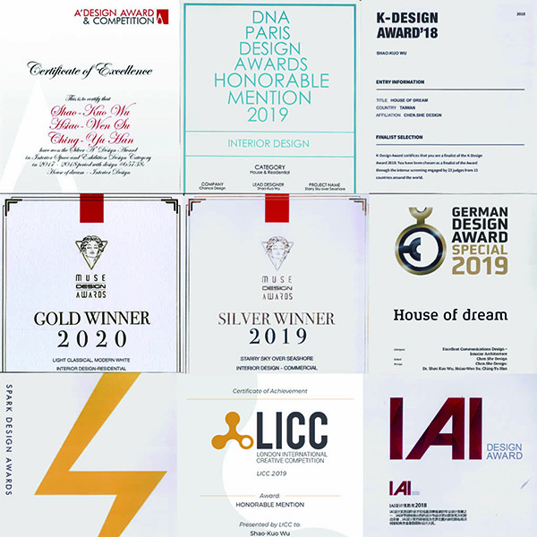 作品屢獲國際設計大獎肯定