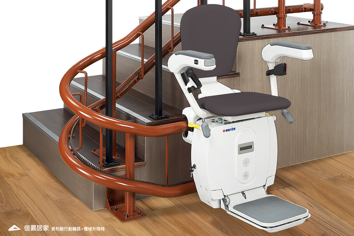 E606曲線型樓梯升降椅