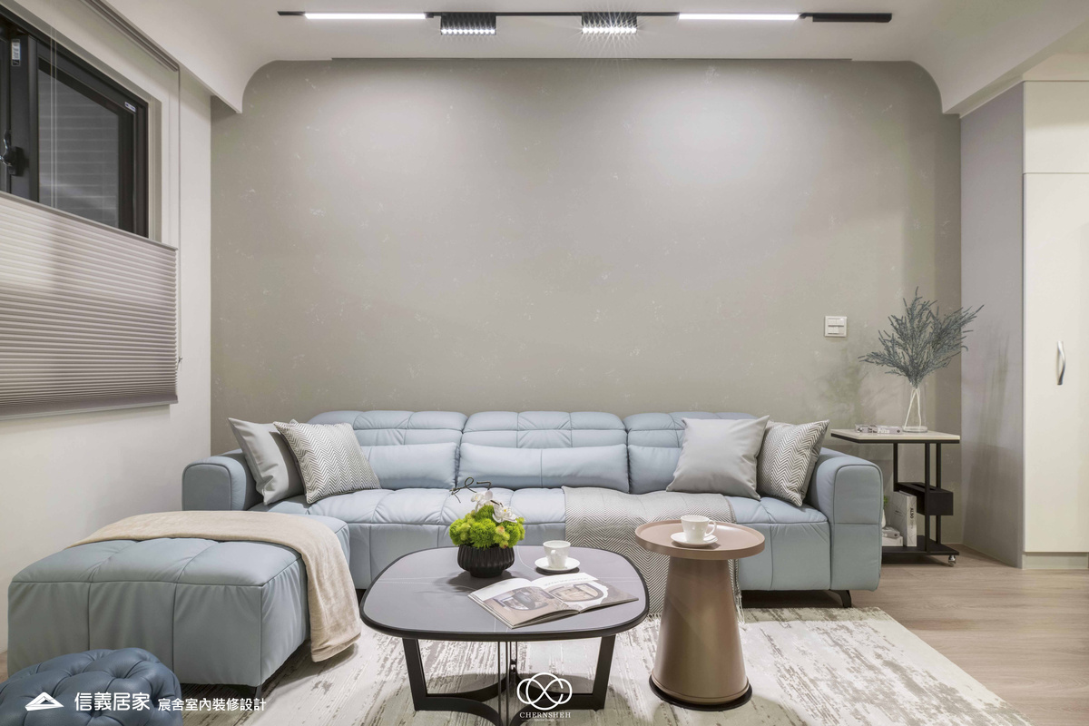 4.客廳_系統櫃_六角地磚_洞洞板_藝術漆_現代風