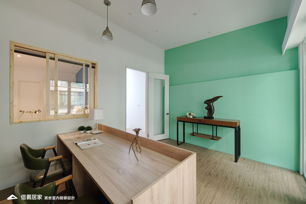 39.書房_系統櫃_綠色