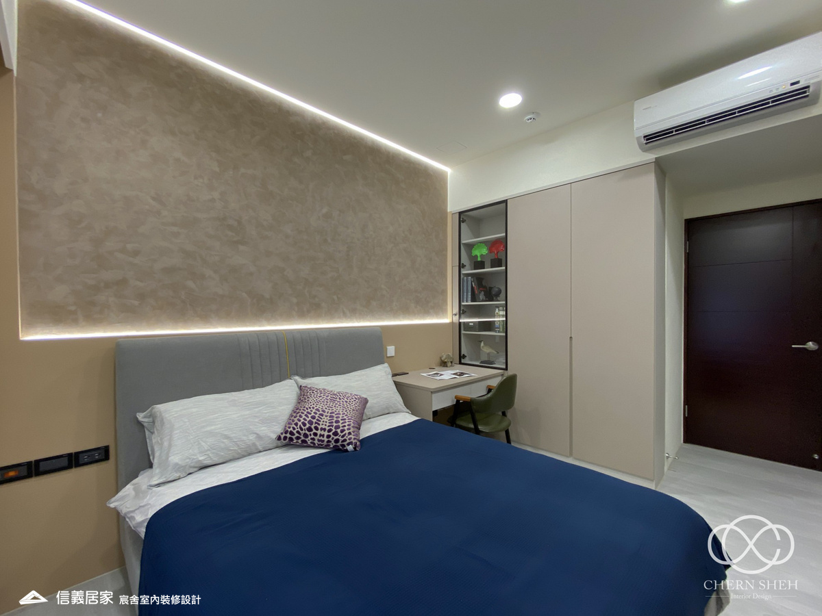 21.臥室_系統櫃_米色_特殊漆_輕奢風