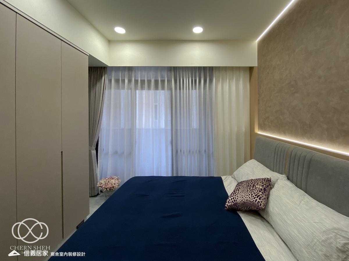 23.臥室_系統櫃_米色_特殊漆_輕奢風