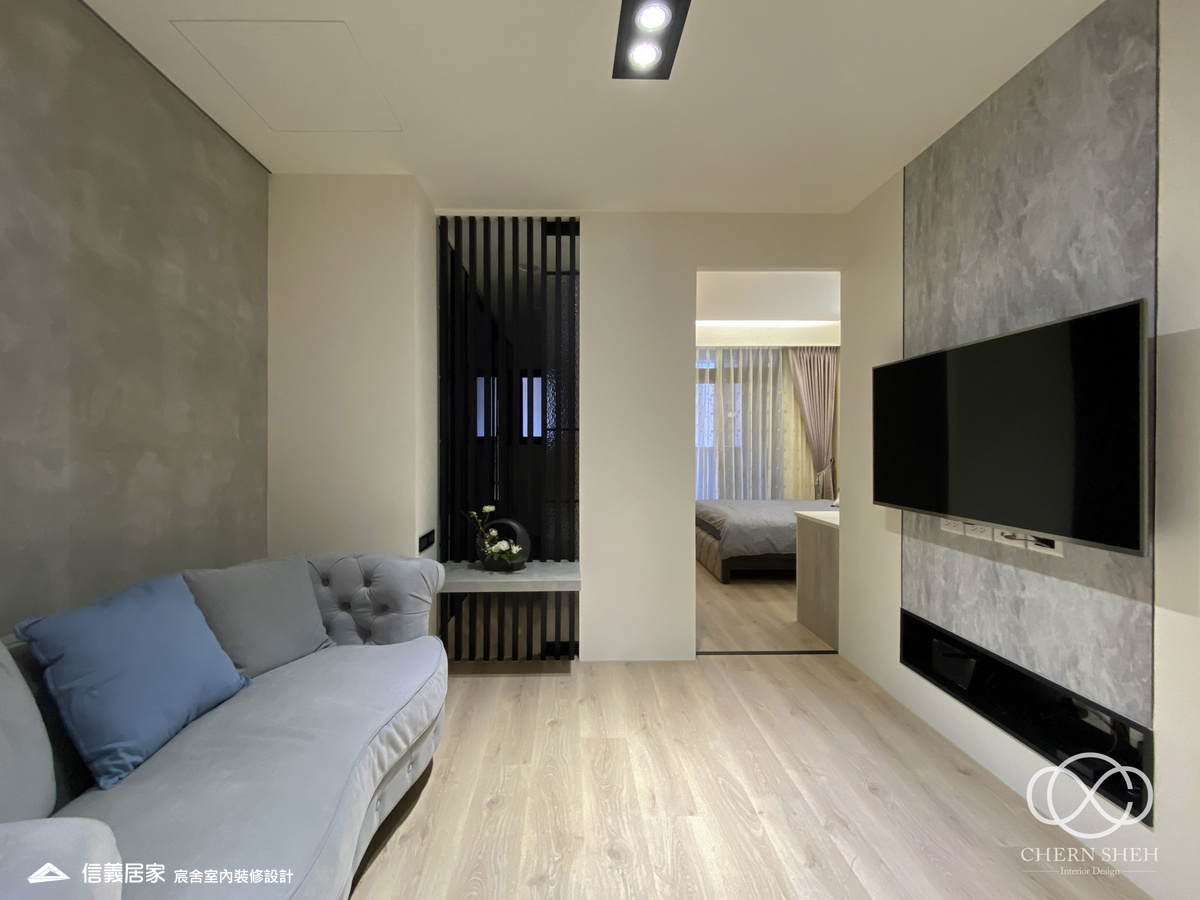 26.臥室_大理石_系統櫃_灰色_黑色_特殊漆_洞洞板_輕奢風