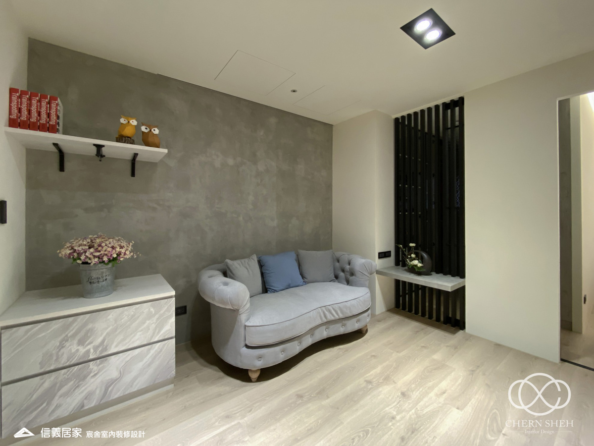 28.臥室_大理石_系統櫃_灰色_黑色_特殊漆_洞洞板_輕奢風