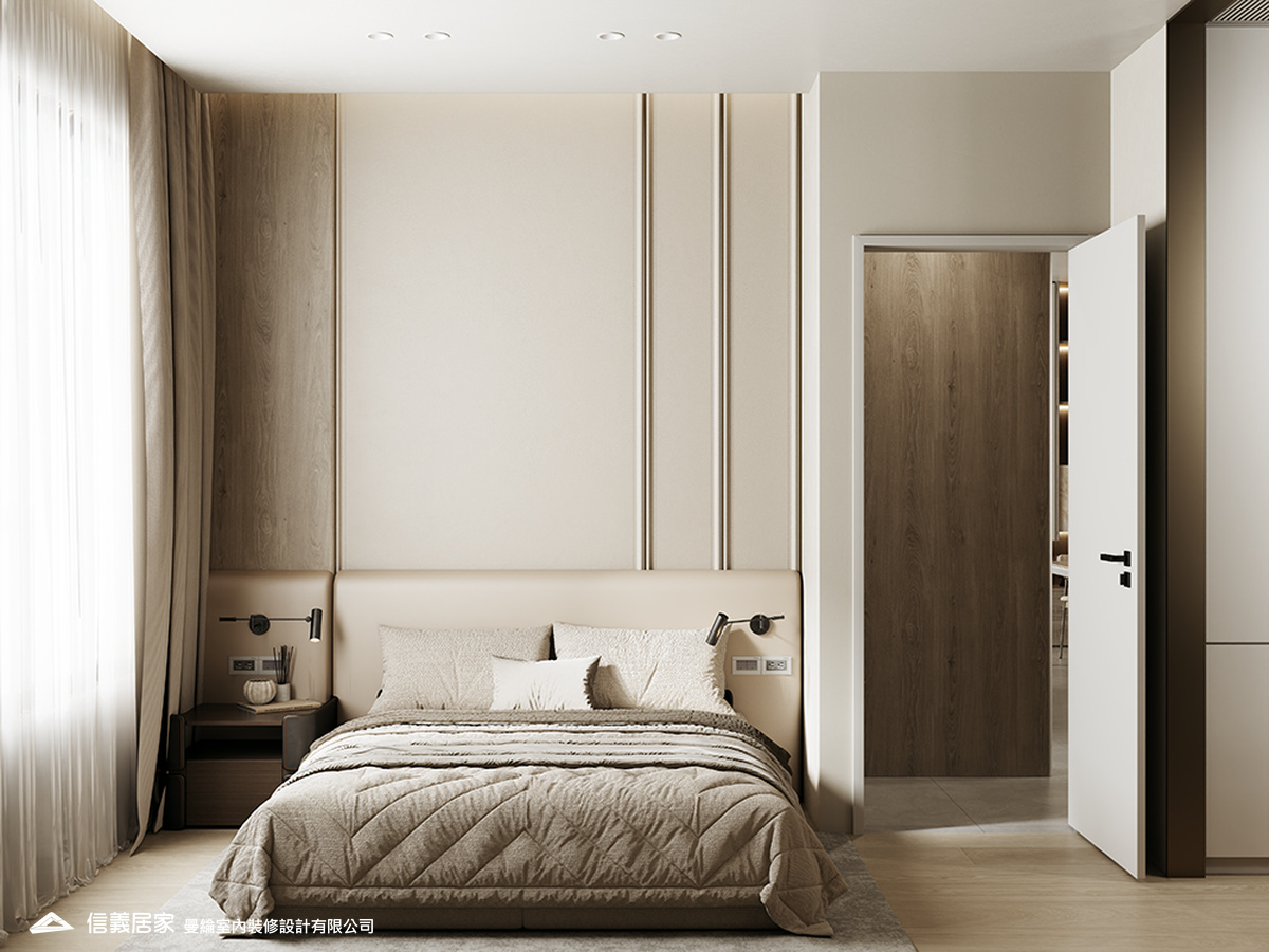主臥-1-退休宅 輕奢風 大板磚 訂製宅 無障礙空間