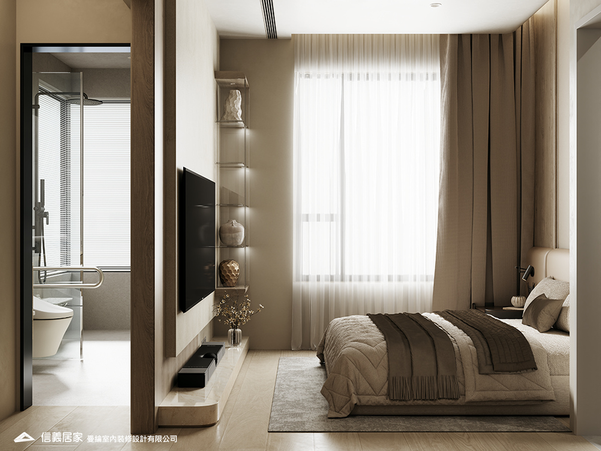 主臥-2-退休宅 輕奢風 大板磚 訂製宅 無障礙空間