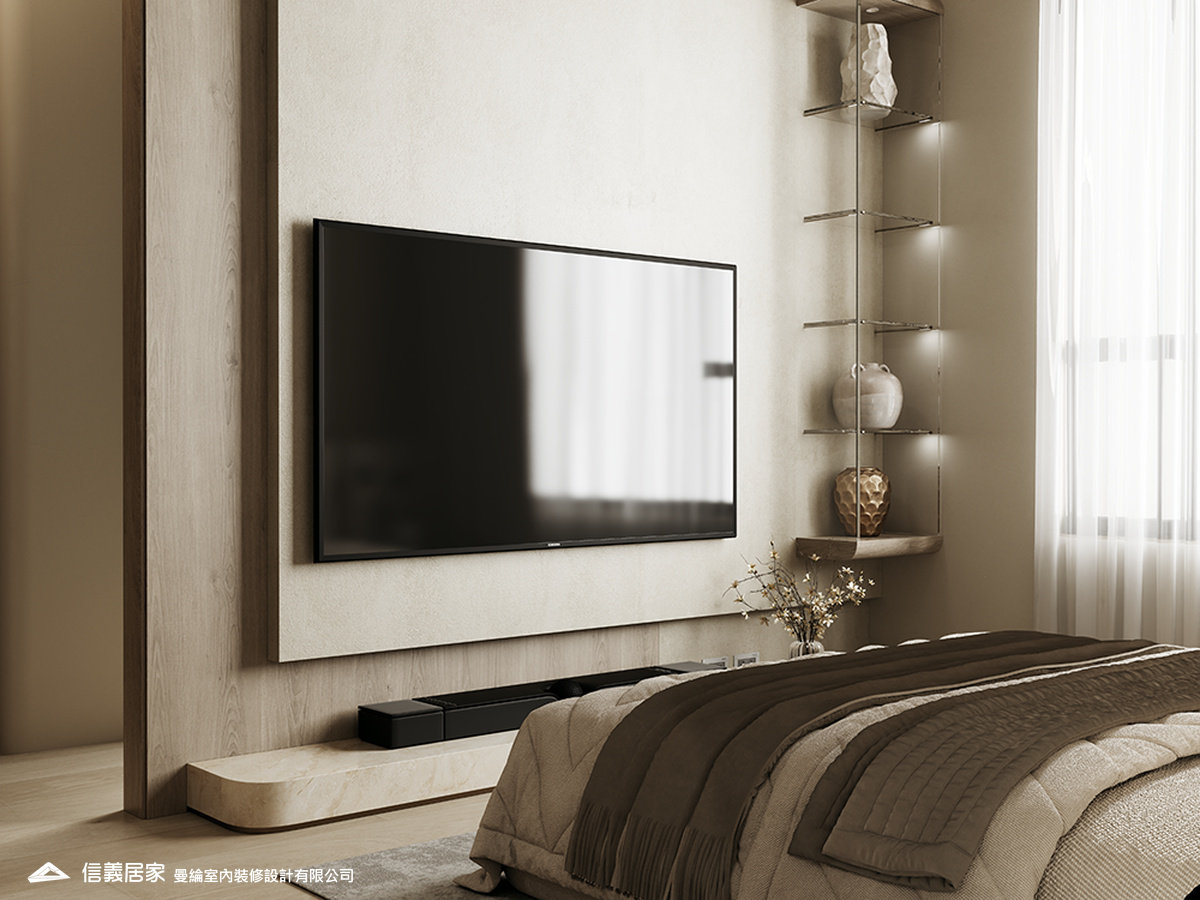 主臥-4-退休宅 輕奢風 大板磚 訂製宅 無障礙空間