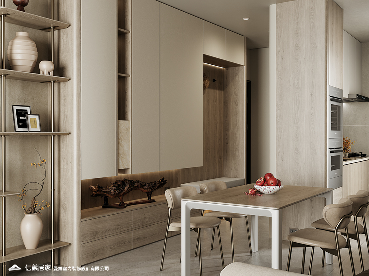 玄關-1-退休宅 輕奢風 大板磚 訂製宅 無障礙空間