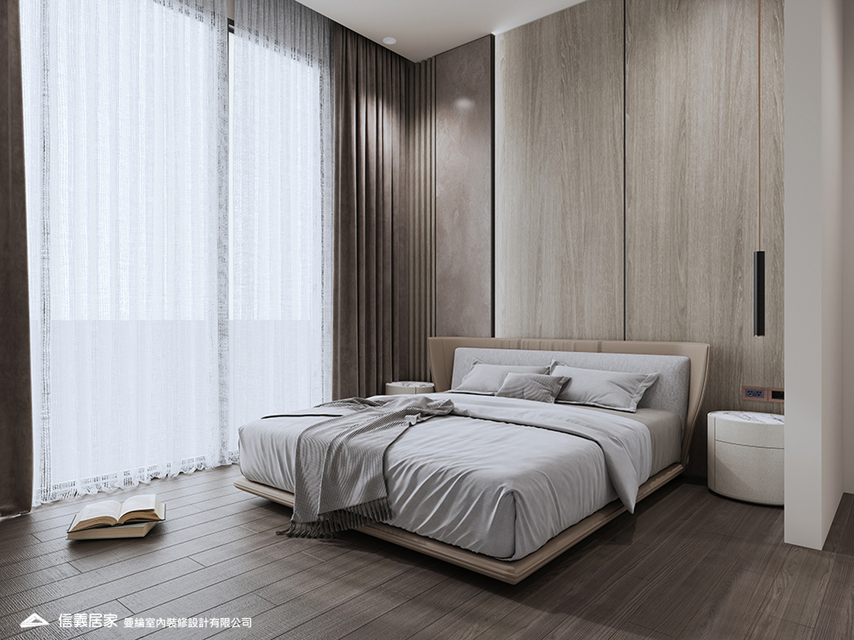 主臥-1-退休宅 輕奢風 大板磚 訂製宅 無障礙空間