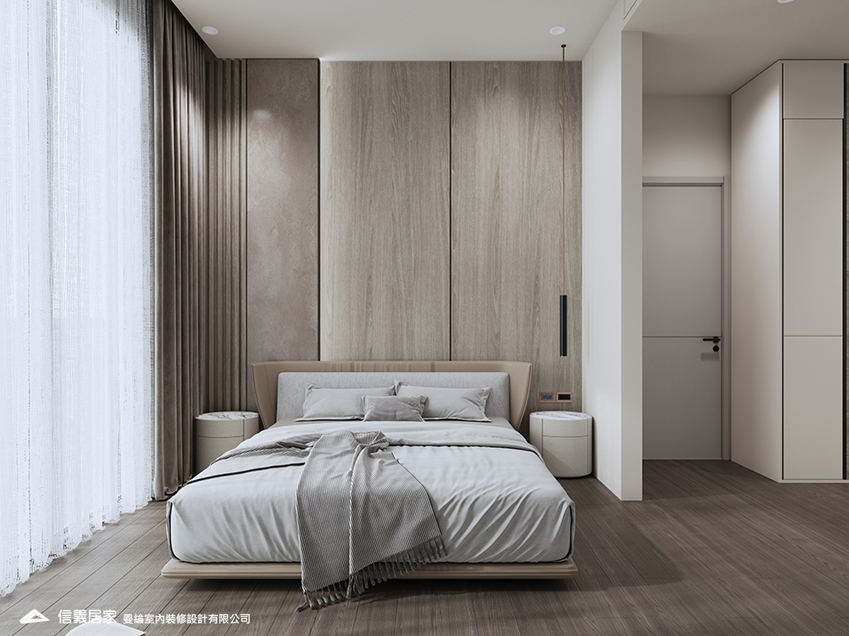 主臥-2-退休宅 輕奢風 大板磚 訂製宅 無障礙空間