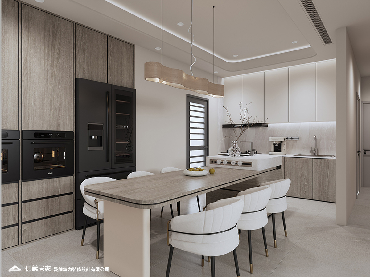 餐廳-1-退休宅 輕奢風 大板磚 訂製宅 無障礙空間