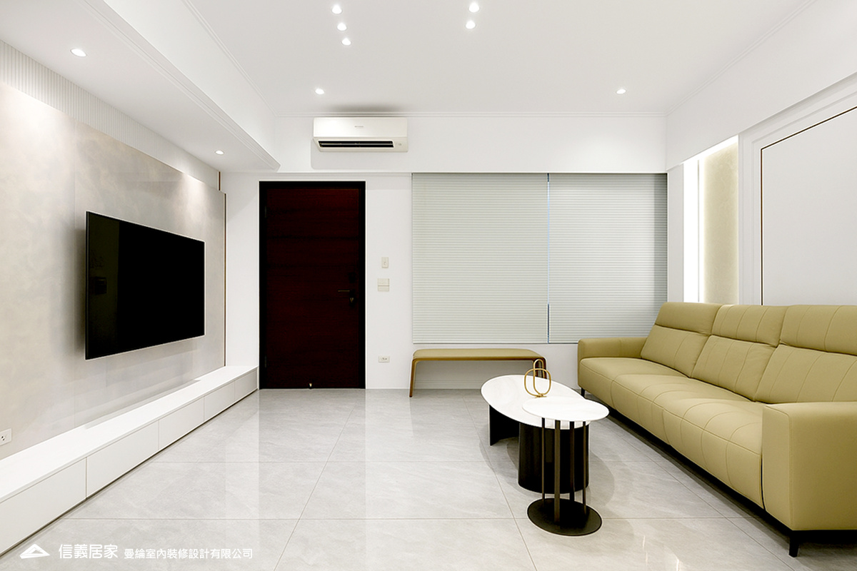 客廳-3-退休宅 輕奢風 大板磚 訂製宅 美式現代風