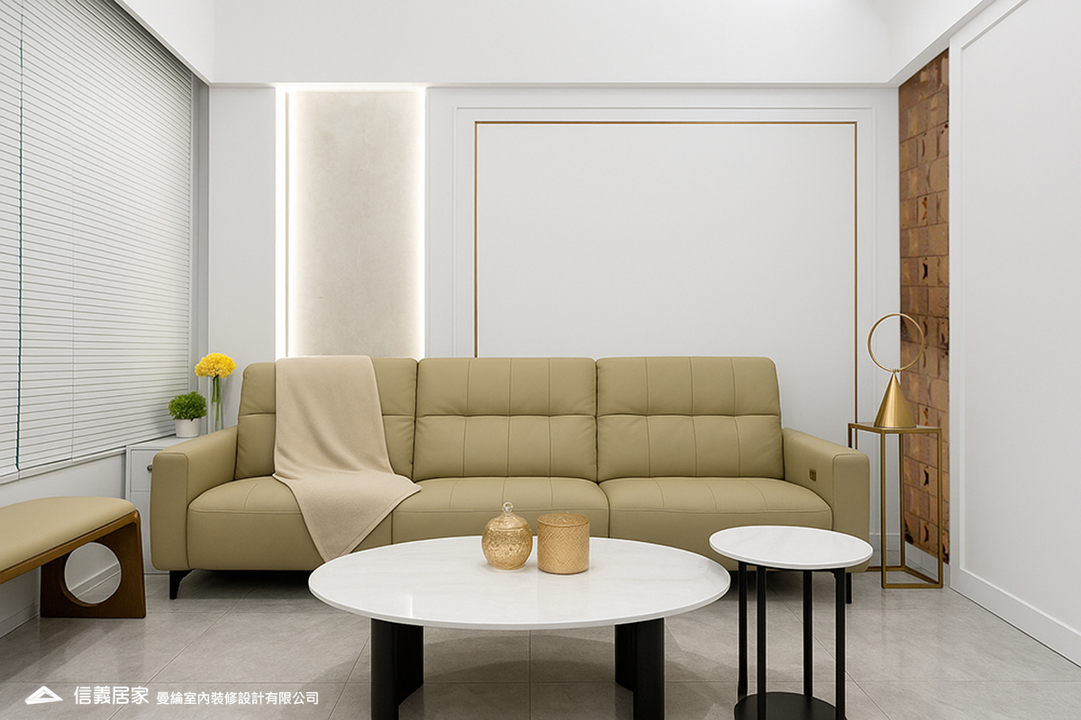客廳-5-退休宅 輕奢風 大板磚 訂製宅 美式現代風