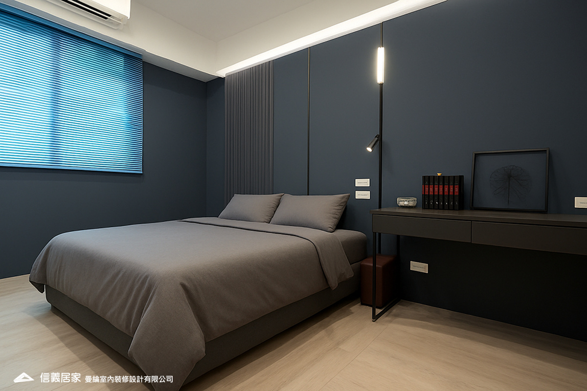 次臥-6-退休宅 輕奢風 大板磚 訂製宅 美式現代風
